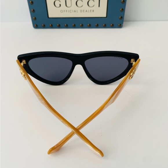 💯 - Authentic New Gucci Blue Cat Eye Ladies Sunglasses GG1333S 004 - Picture 6 of 11
